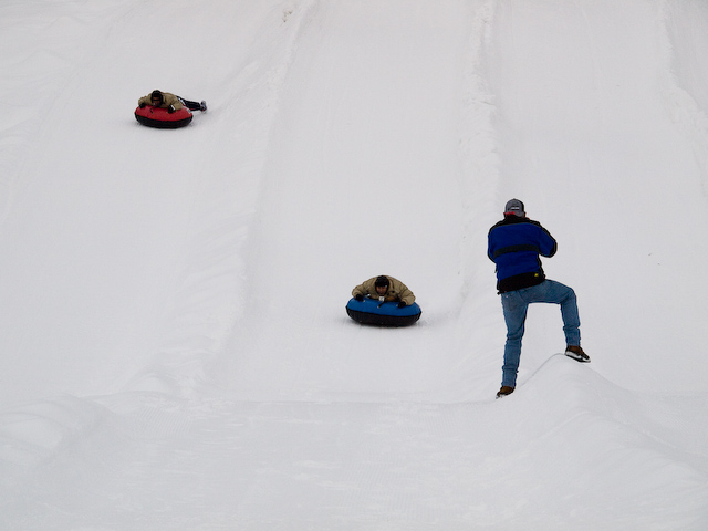 Team Indonesia Goes Snow Tubing For Fun