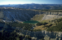 Cirque lake along the Chinese Wall, Bob Marshall