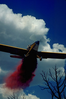 SEAT 443 dropping retardant, Winter Valley Fire, Colorado